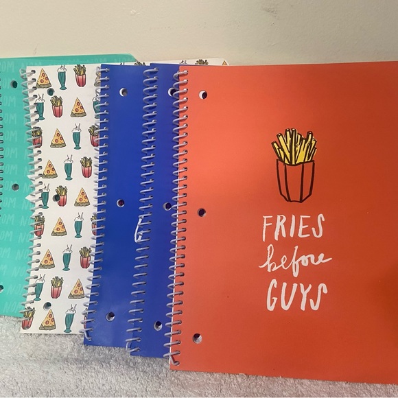 Gartner Studios Orange Notebook Spiral Binding Fun Design 6pk
